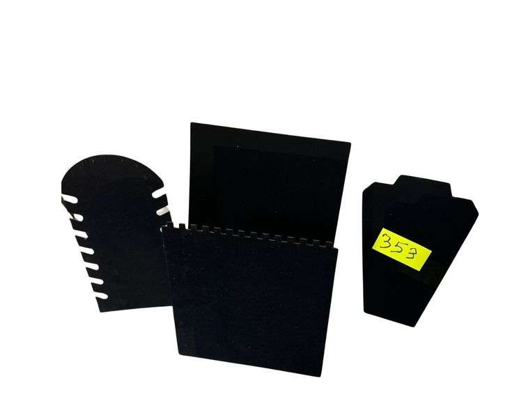 Cardboard- Velvet Jewelry Display Stands 15 in. H. image