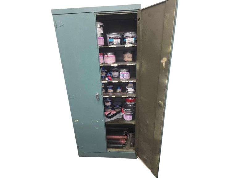 80x30x20in Industrial Cabinet Contents Included- Paints and Rollers image