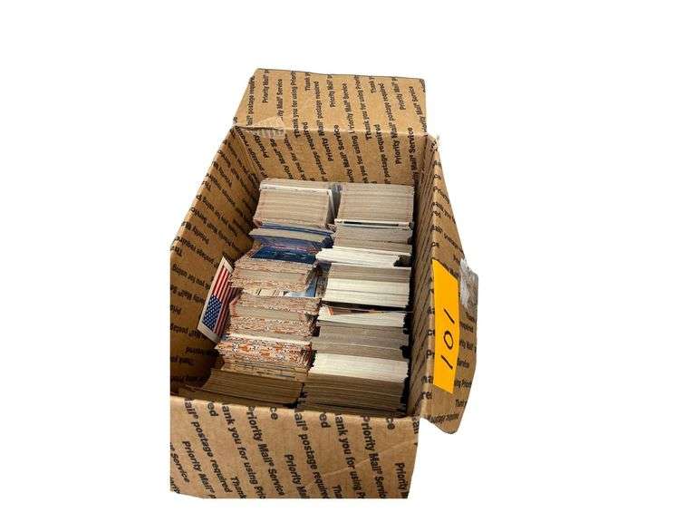 Box Of Desert Storm Military Trading Cards image