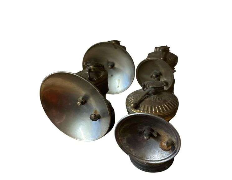 Justrite Mini Miners Carbide Lamps Assortment 5” H. - 4” H. image