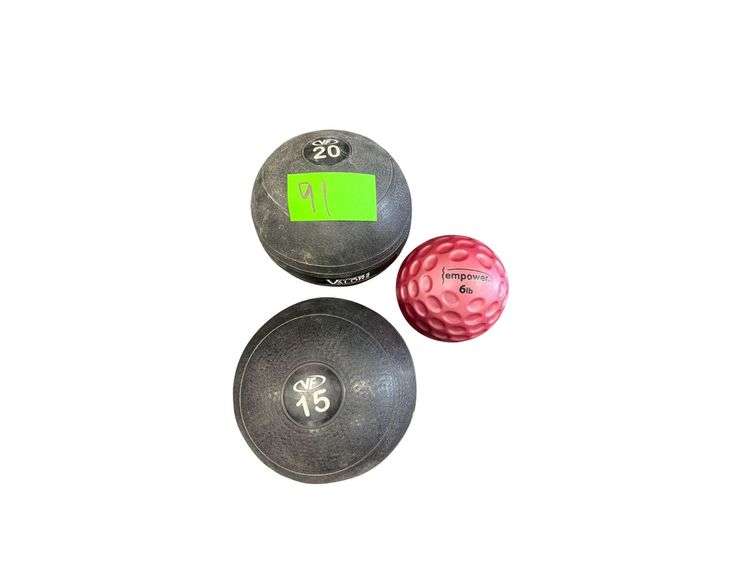 15lb Slam Ball, 20lb Slam Ball and 6lb Ball image