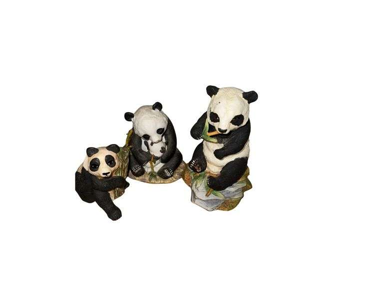 3 - Porcelain Panda Figurines image