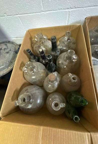 2 Boxes of Old Bottles image