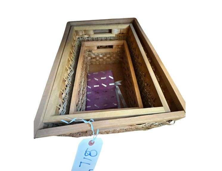 Nesting Wicker Boxes image