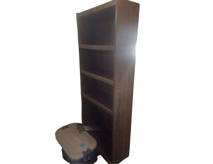 Wood Bookcase 30x11x71.5 Inches image