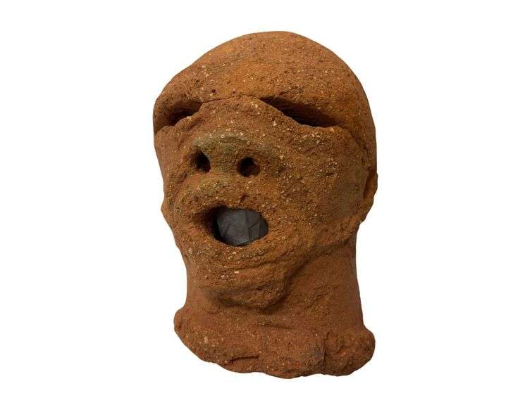 Sokoto Style Terracotta Head - 9" x 3 1/4"