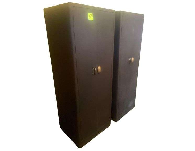 2 Vintage Metal Cabinets 24x20x60 Inches image