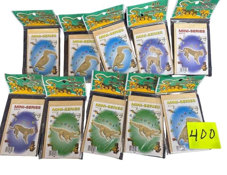 Mini Woodcraft Animals - lot of 10 image