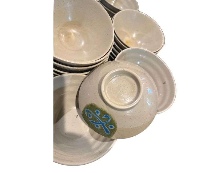 Dish Tub full of Plastic Soup Cups image