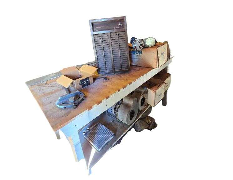Workbench Including All Contents - Dehumidifier, Fans, Gear Motor, Street Light image
