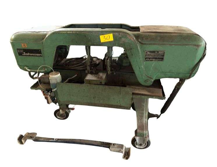 Kysor Johnson 10" x 18" Horizontal Band Saw - Model J - Serial No. 19332 -110V - 64" x 25" x 48" image