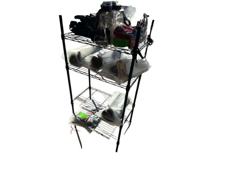 Metal Shelf - Approx. 4ft Tall - Contents NOT Included image