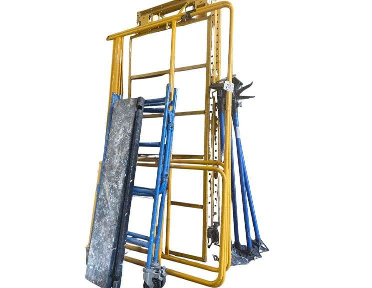 Baker Scaffold Set w/ Safety Rails & Adjustable Height Platform image