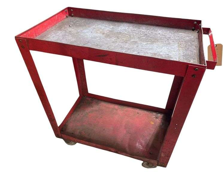 2 Tier Rolling Shop Cart image