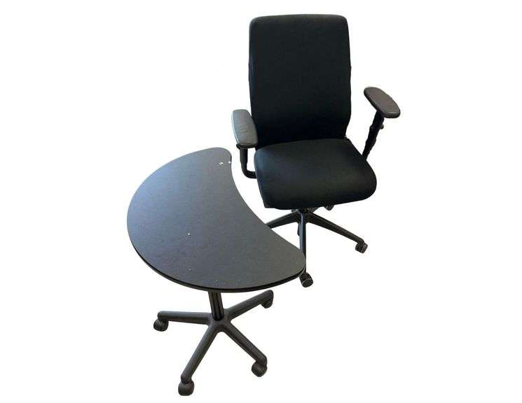 Mobile Computer Chair - Mobile Half Moon Table image