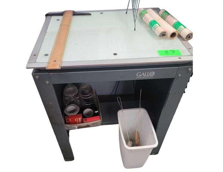 Industrial Lighted Table 36x30x26" image