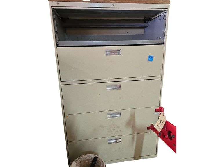 Metal File Cabinet 42"L x 19 " D x 68" H image