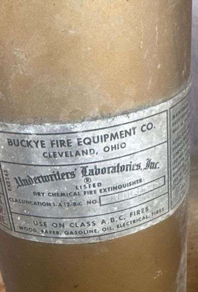 Pair of Vintage Brass Fire Extinguishers image