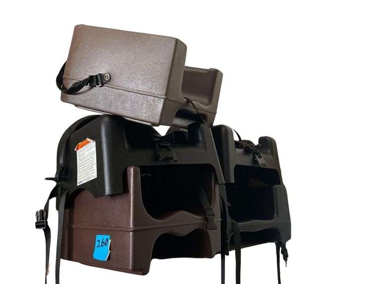 6 Plastic and 2 Wooden Booster Seats image