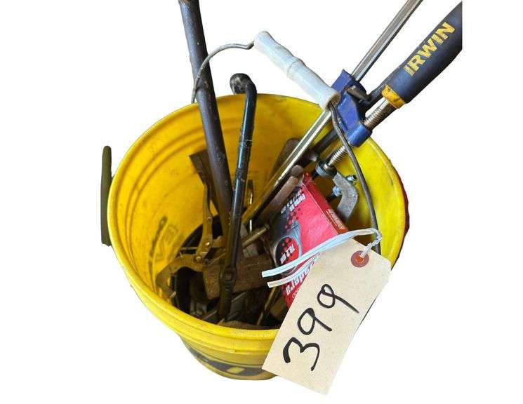 Bucket Of Assorted Clamps image