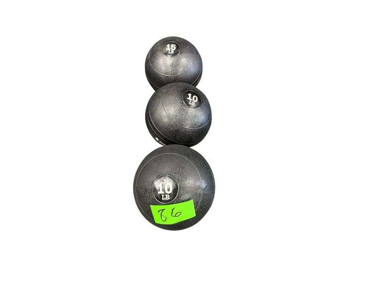 Set of 3 Slam Balls - (2)10lb, 15lb image