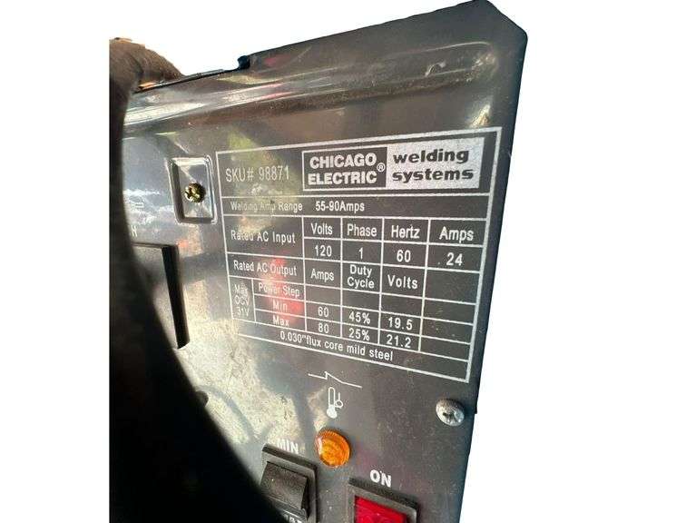 Chicago Electric 90 Amp Flux Wire Welder image