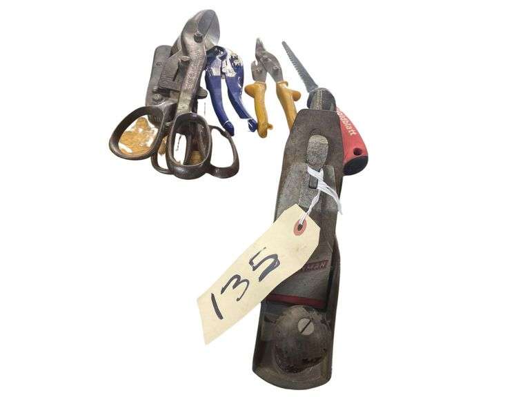 3 Tin Snips a Handyman Plainer Plastic Pipe Cutter image