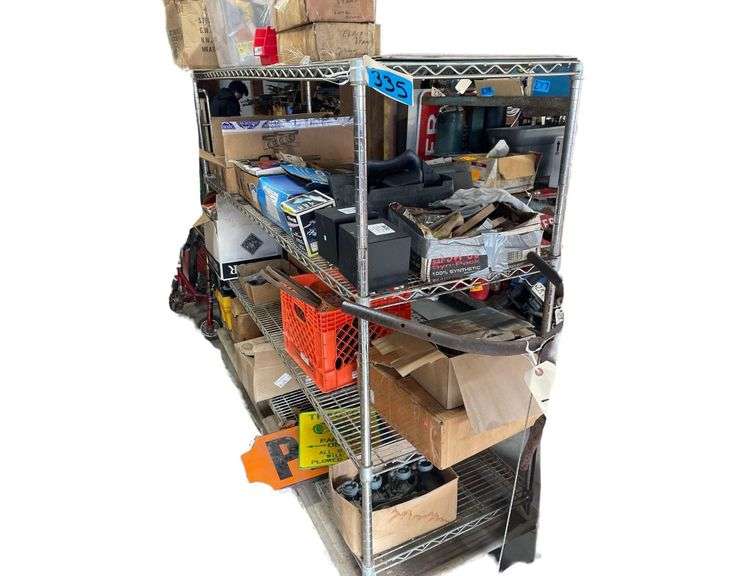 Metal Rack with Entire Contents 72x24x60 Inches image