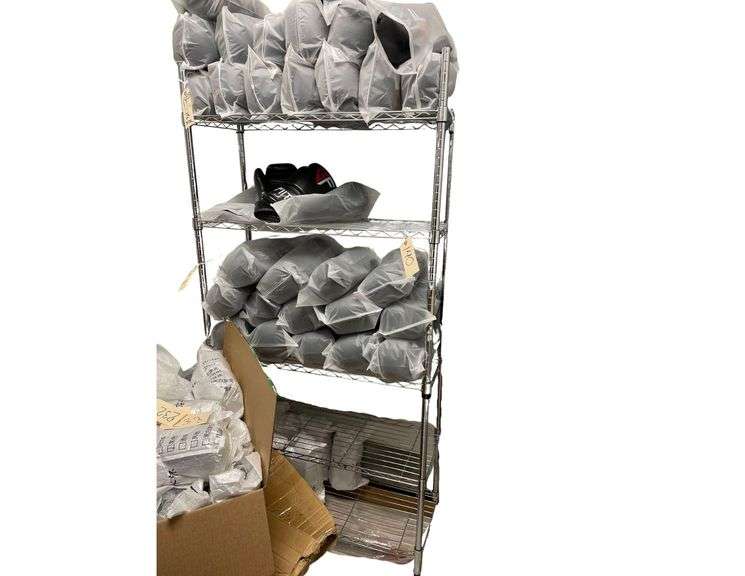 Wire Rack with Adjustable Shelfs 36"x14"x60" Contents not Included image