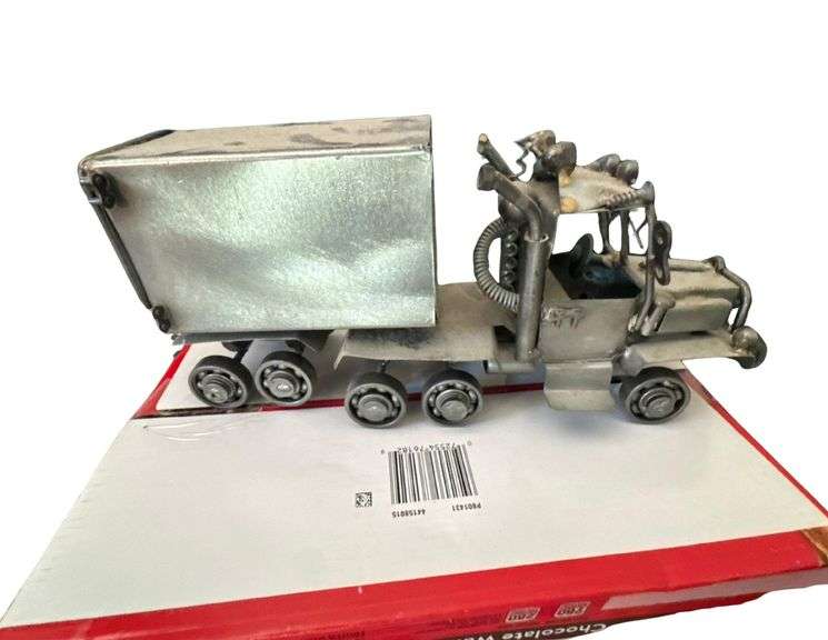 Metal Semi-Truck Decorative Model image