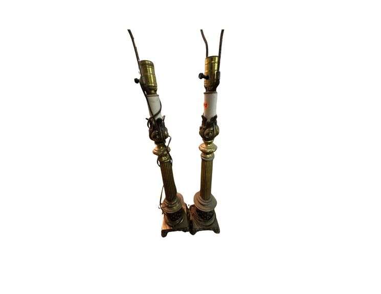 Pair of Lamps and Washboard image