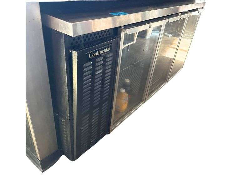 Continental 3 Door Undercounter Refrigerator - Model BBC79-GD image