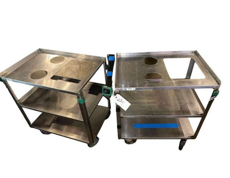 Two 3 Tier Push Carts image