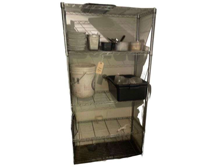 Wire Mesh Shelf 36x16x72 Inches- Contents Included image