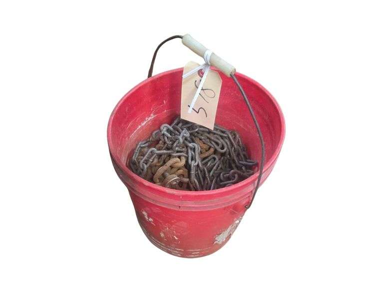5 Gallon Bucket Full of Chain image