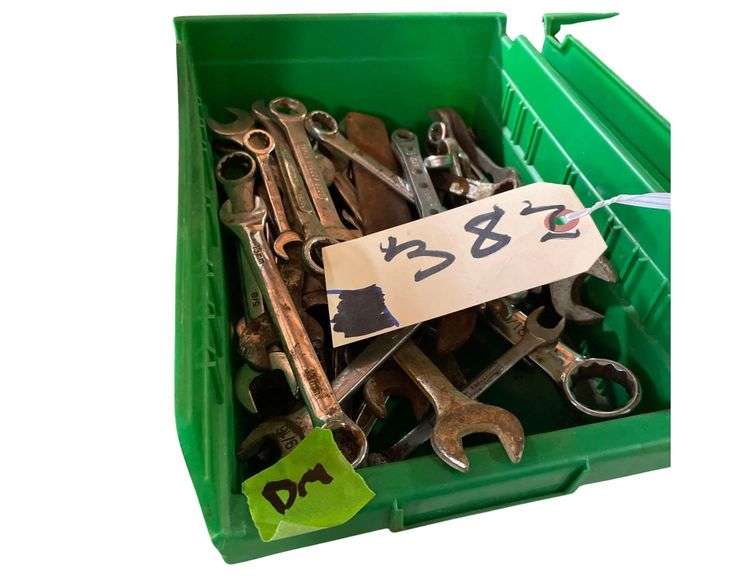 8x12x4 Inch Plastic Container of Wrenches Numerous Sizes image