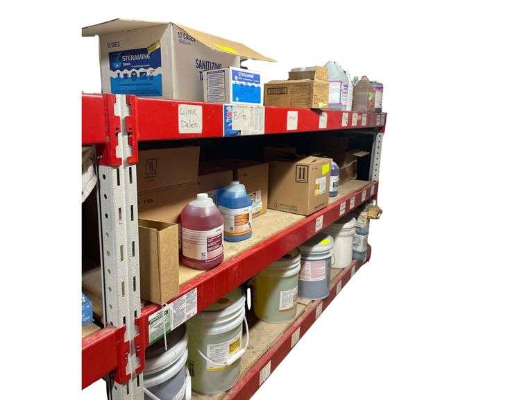 6 Shelves Of Cleaning Supplies image