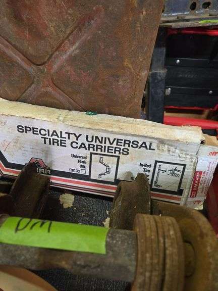 Vintage Fuel Can, Specialty Universal Tire Carrier image