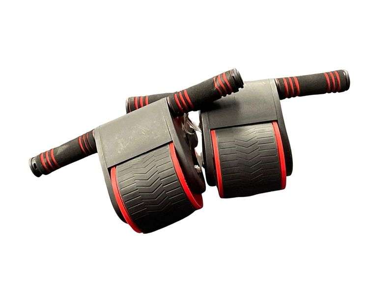 A Pair of Automatic Rebound Abdominal Roller with a 13"x7" Pad image