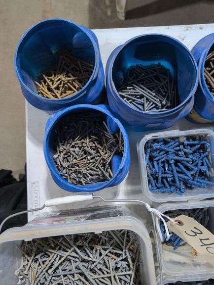 Assort of Screws, Including Tapcon, Drywall and Deck Screws. image