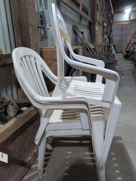 3 Plastic Lawn Chairs image