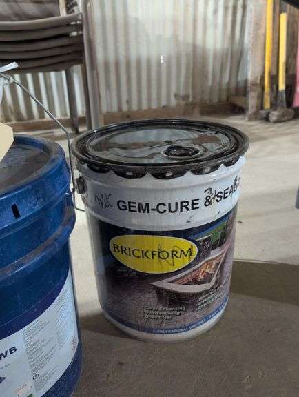 1 Bucket Diamond Clear 350, 1 Bucket Cure and Seal, 1 Bucket Gem-Cure mixed. image