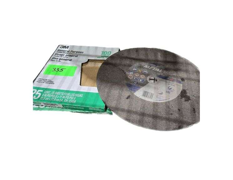 General Purpose Sanding Sheets. Round 14" Metal Cut Off Wheel image