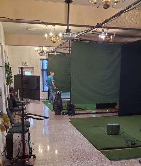 Ernest Sports 2020 Gold Simulator Launch Monitor - Alienware Computer, Keyboard and Mouse will provide a high-performance setup, while the E6 Lifetime Basic Package ($2500 Value) will offer a comprehensive golf simulation - Mat, Projector and Screen NOT Included - Can be tested at Willowbrook CC in Apollo Pa (need 1 day notice to set up) image