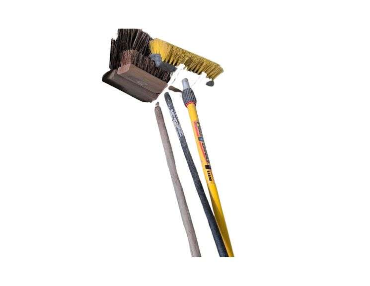 1- Street Broom, 1- Push Broom, 1- Small Push Broom image