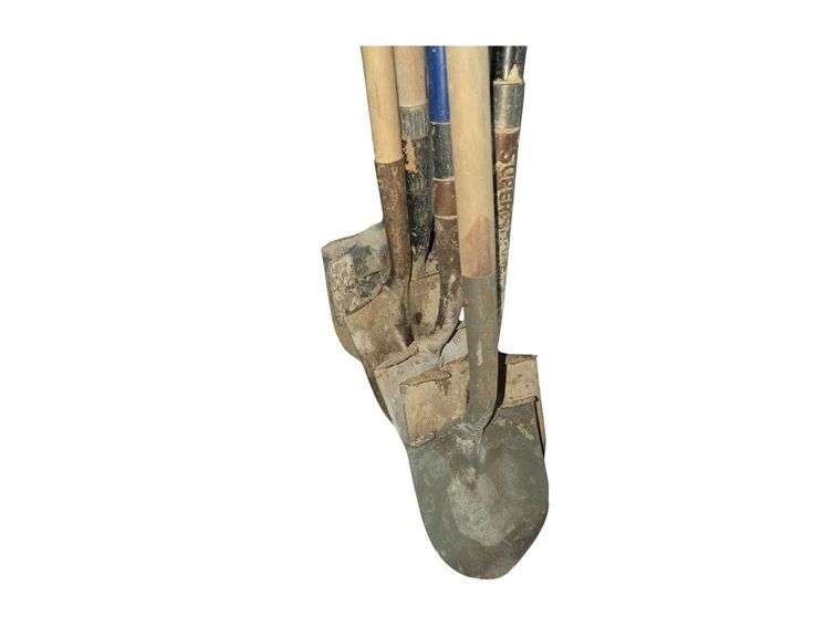 4- Long Handled Spades, 2- Short Handled Spades. image