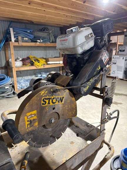 Stow Trak- 14 Masonry Saw - 14” - w/ Stand - Honda Gas Engine image