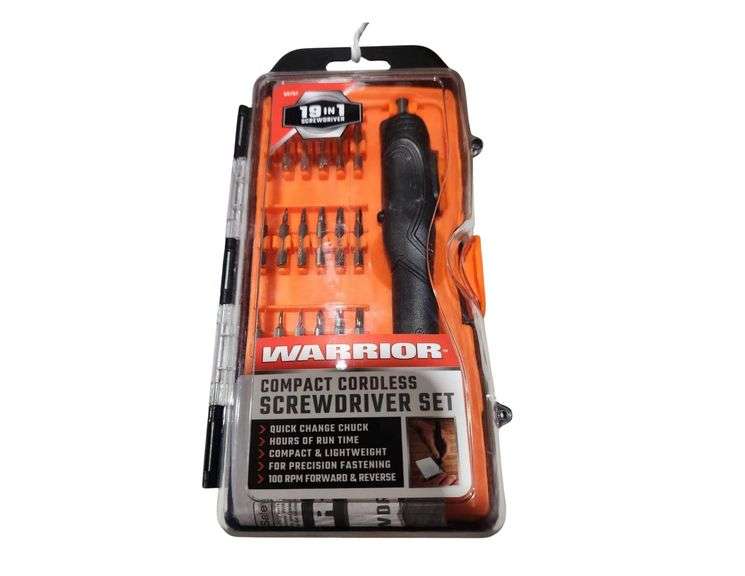 NIP Warrior Compact Cordless Screwdriver Set image