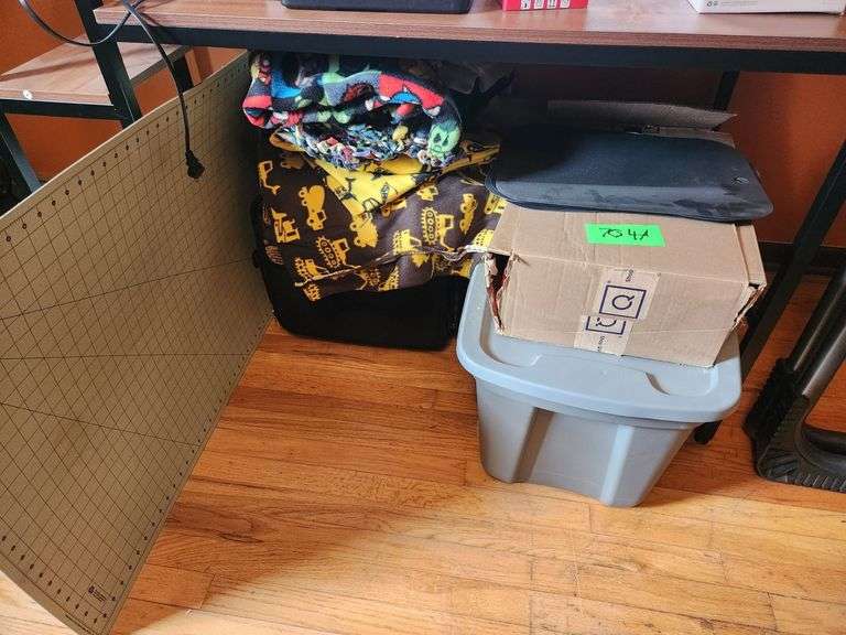 Boxes of Sewing Fabric image