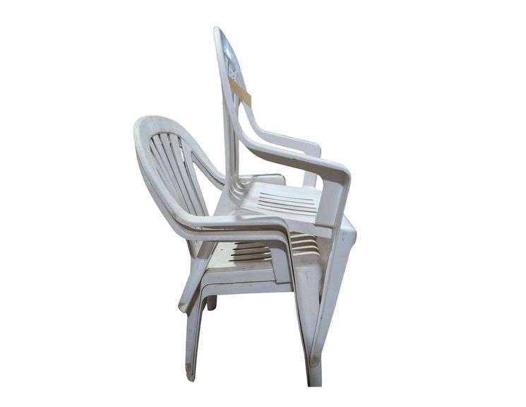 3 Plastic Lawn Chairs image